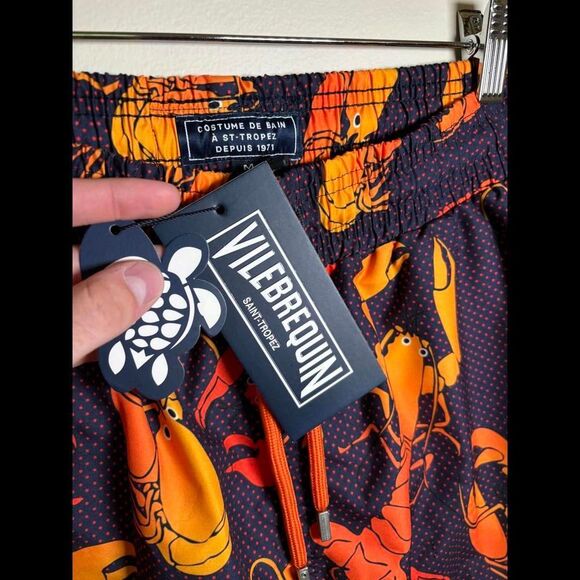 Vilebrequin Lobster Print Swim Trunks - Picture 2 of 5